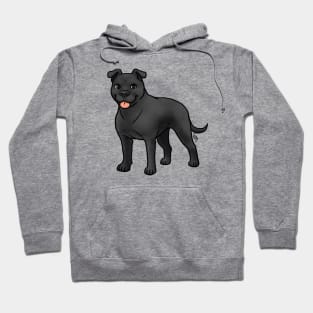 Dog - American Staffordshire Terrier - Natural Black Hoodie